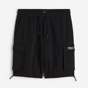 H&M  Relaxed Fit Printed cargo sweatshorts